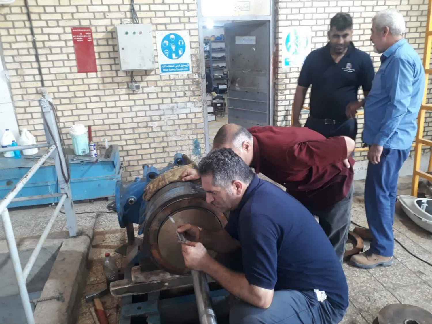 عملیات مونتاژ پمپ رزرو هالبرگ در ایستگاه ۴۰ اینچ تاسیسات مسجدسلیمان انجام‌ شد